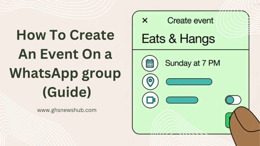 How To Create An Event On a WhatsApp group (Guide)