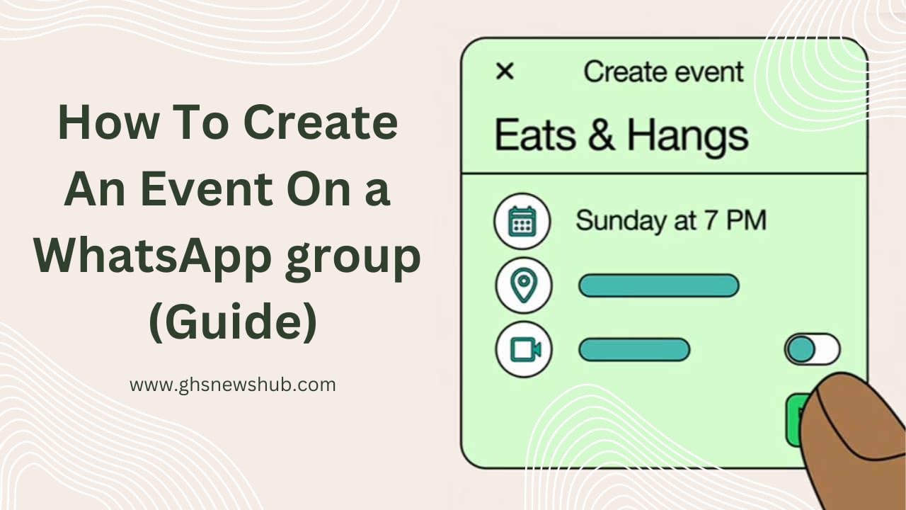 How To Create An Event On a WhatsApp group (Guide)